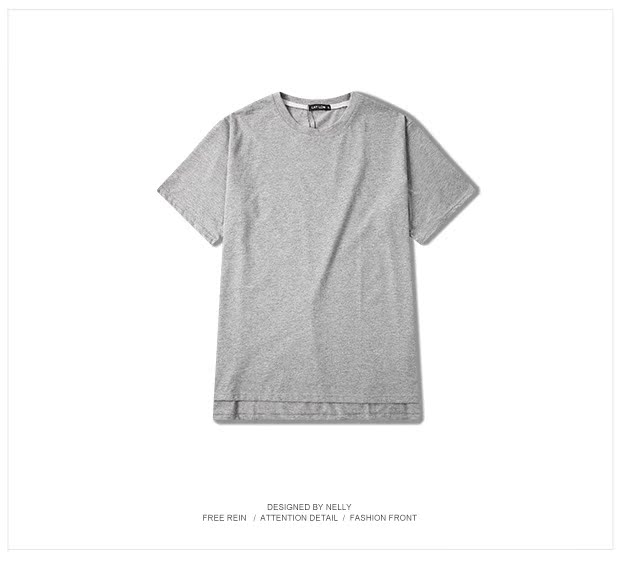 Tide thương hiệu overisize áo sơ mi chạm đáy ngắn ngắn dài tay áo thun ngắn tay cao đường phố tối màu nam và nữ cotton TEE áo oversize nam