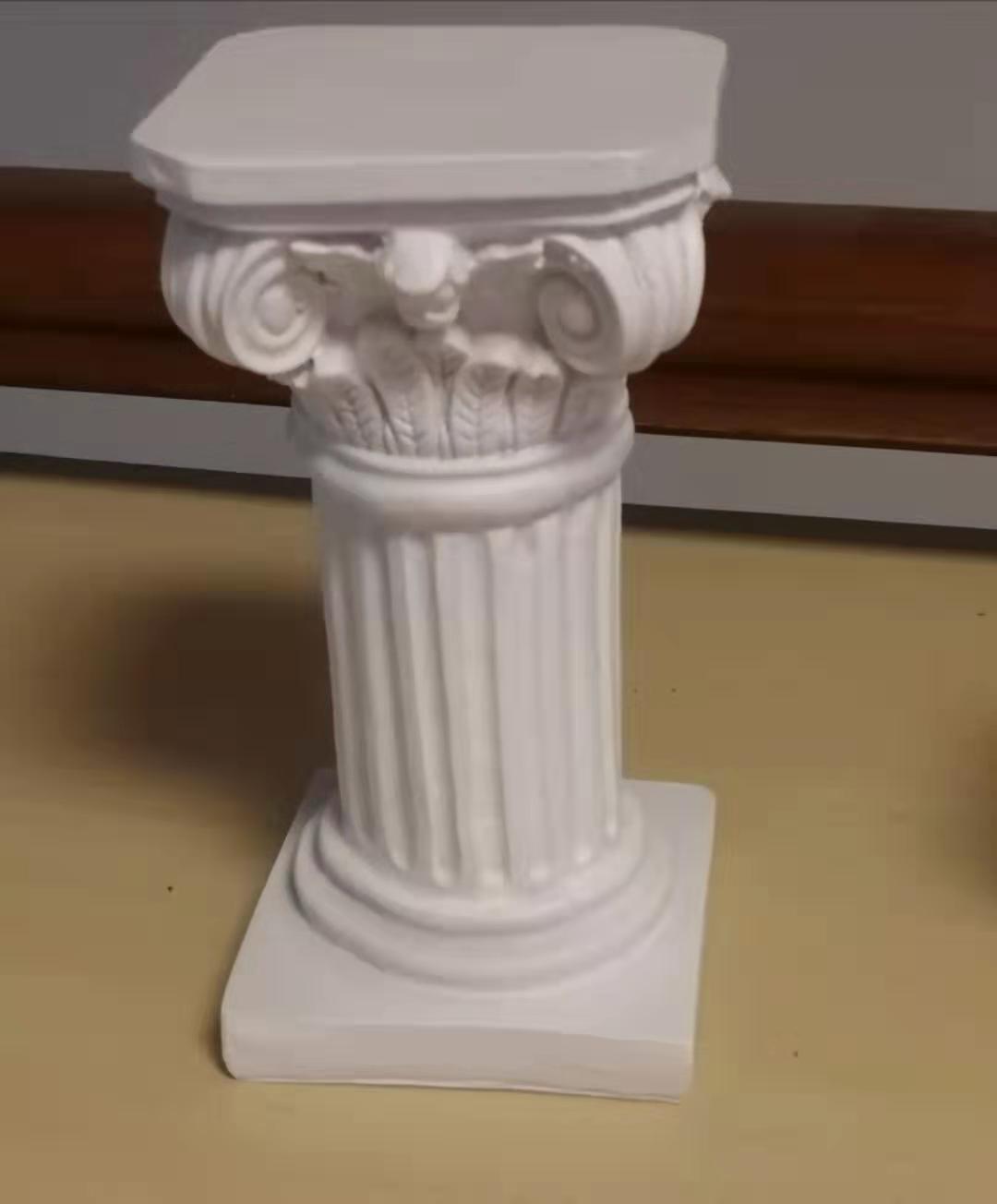 White resin Roman column cartoon Martic scene material-Taobao