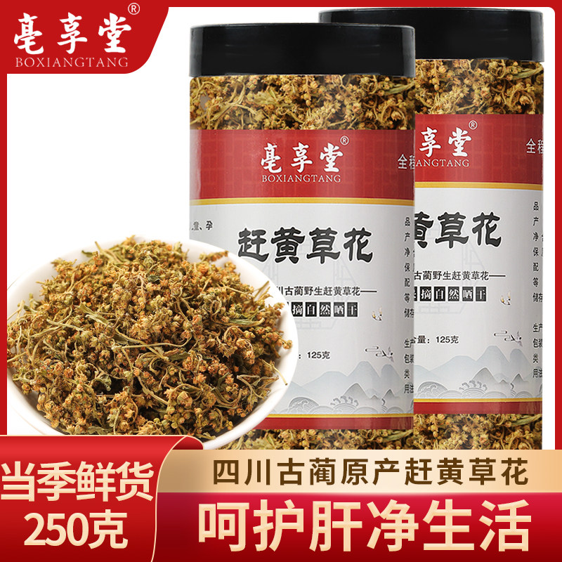 Sichuan Gulin wild catching yellow grass flower Chinese herbal medicine transaminase nourishing liver tea 250g special health tea