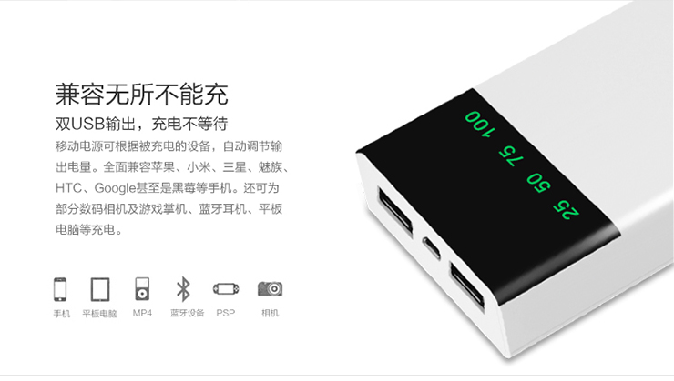 12 cặp gạo đen Bai cổng USB Mass sạc điện kho tàng điện thoại di động tablet cú đấm nhanh phí điện thoại di động 2A - Ngân hàng điện thoại di động cục sạc dự phòng anker
