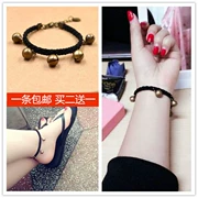 Mori phiên bản tiếng Hàn đơn giản của vòng đeo tay nữ chuông thủy triều nam đồ trang trí dân tộc gió vòng chân sinh viên vòng tay dây đỏ - Vòng chân