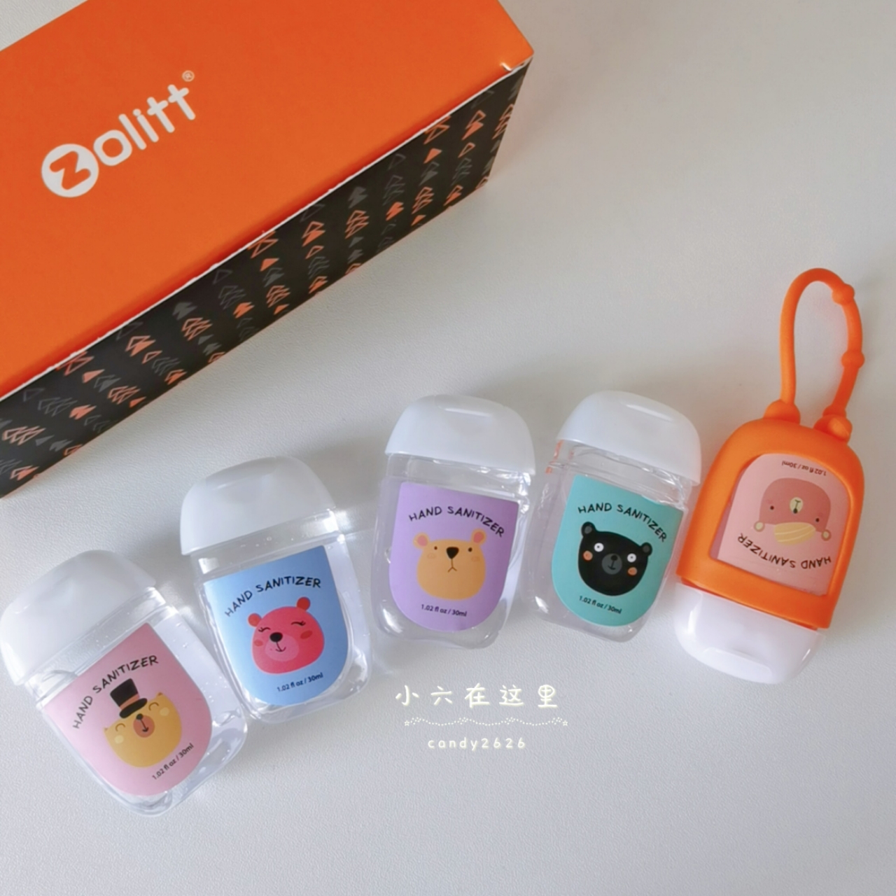 Zolitt Zhuoli children with alcohol-free hand sanitizer portable baby sterilization disinfectant gel 30ml 5 pieces