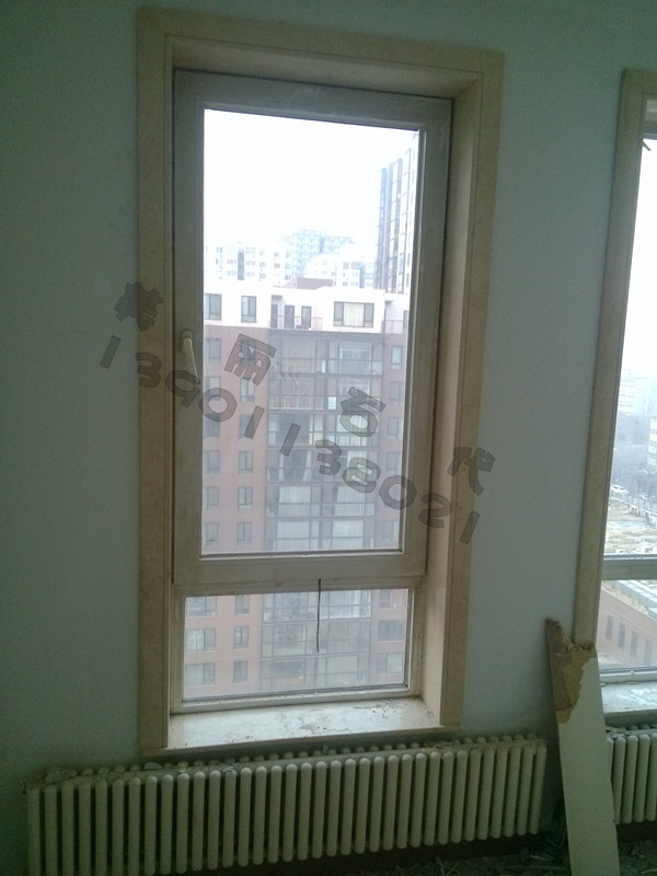 Natural stone Egyptian beige window cover marble window frame stone door cover marble dumb door cover countertop