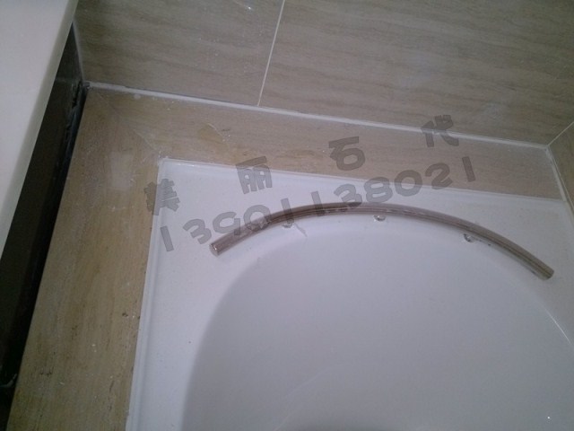 Natural Marble Italian Wood Grain Bathtub Countertop Circle Edge Marble TV Background Wall Door Cover