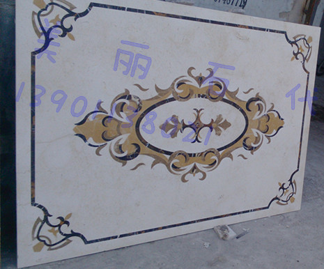 Marble water knife parquet stone ground floor Xuanguan ground floor hall parquet to the ground parquet