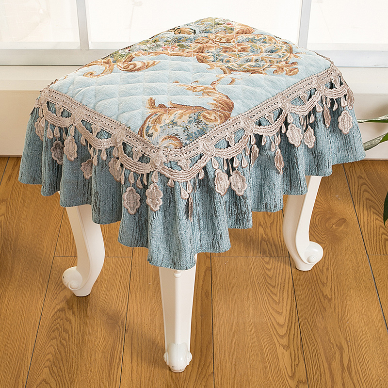 European-style cosmetic bench piano bench cushion cover bench bench changing shoe stool seat custom anti-slip mat high-end luxury
