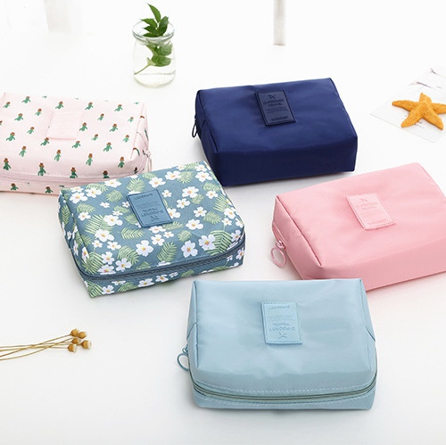 D-POCKET Big Belly Travel Sundries Storage Bag Women's Hand Cosmetic Bag Cosmetic Storage Bag Makeup Bag