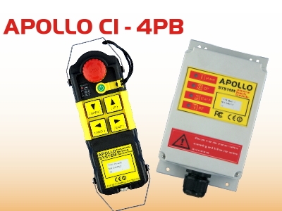 Taiwan Apollo C1-4PB APOLLO C1-4PB Wireless Remote Control Four Points Single Speed Emergency Stop-Taobao