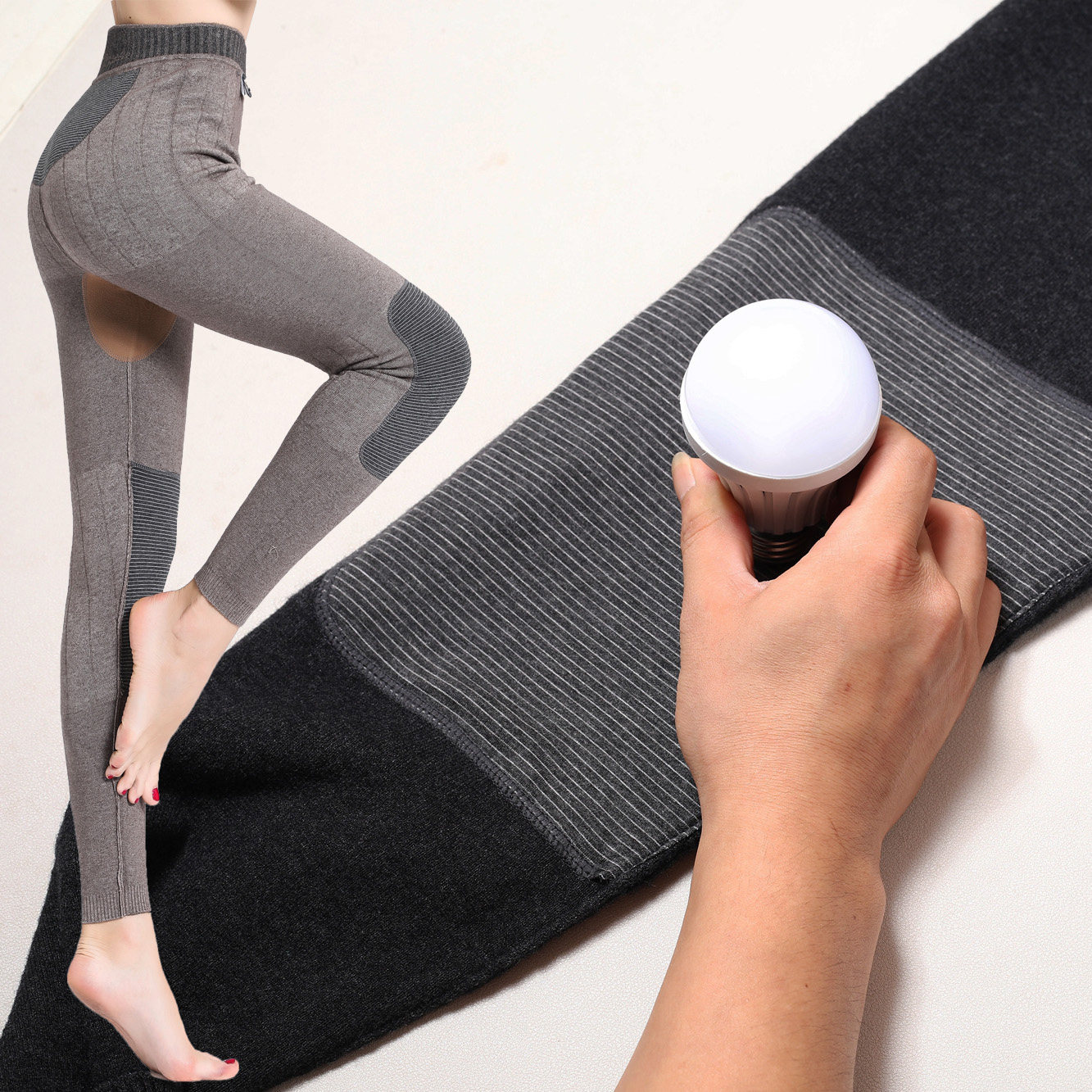 Pure cashmere wool pants men's cashmere pants women's bottoming knee pads warm pants fleece pants thickened sanitary pants wool pants winter