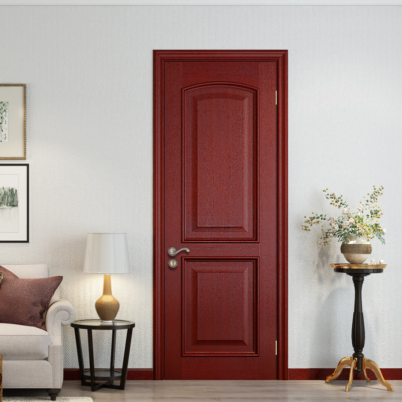 TATA wooden door minimalist indoor door bedroom wooden door solid wood composite paint door silent door JO-013A TCZ