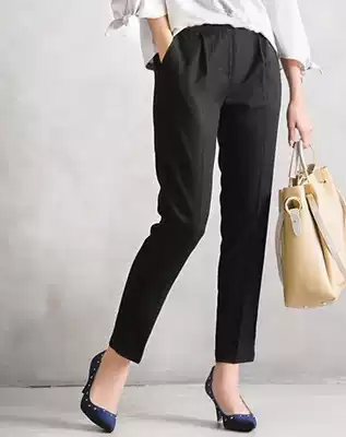 19th single new single MCG elastic waist waist female slim thin OL autumn trousers