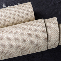 Green Xuan Chinese style straw wallpaper new Chinese double thread weaving three-dimensional high-grade wallpaper background wall porch homestay