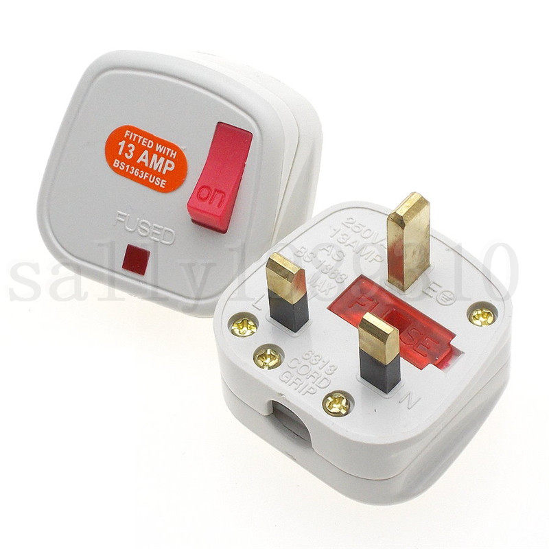 Yongjian Yinggui China Hong Kong Triangle wiring with plug with switch with LED with 13A fuse