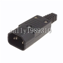 IEC320-C14 case power plug IEC320-C13PDU character male head free of welding assembly 10A