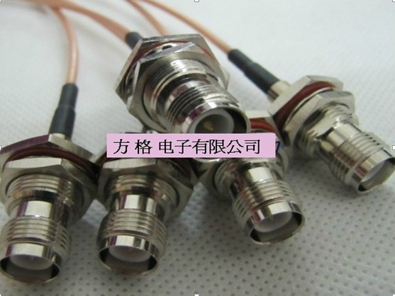 RF module motherboard jumper welding type RP-TNC exterior screw needle plated silver RG178 line antenna TNC interface