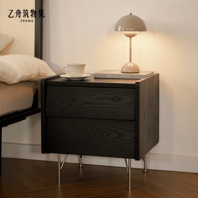 B-boat Tsukiji Nordic full solid wood Mini small bed head cabinet modern minimalist lockers Bedroom shelve