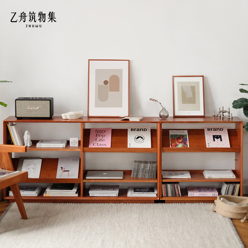 B Boat Building Bass Bookcase Day Style Retro Bookcase Closet Close To Wall Dining Cabinet Magazine Rack Solid Wood Storage Cabinet Small Family