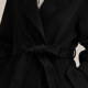 Gloria full cashmere coat women's winter new temperament light luxury mid-length lapel coat 11CL6N870