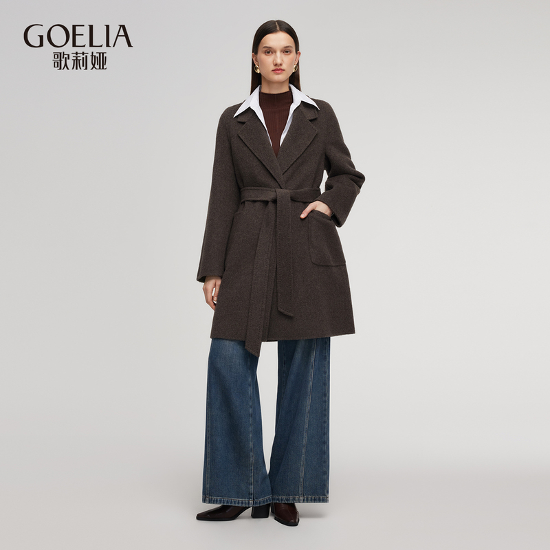 First Time Ever | Gloria Wool Camel Hair Coat Women's Autumn and Winter New Style Raglan Sleeve Double-Sided Woolen Coat First Time Ever | Gloria Wool Camel Hair Coat Women's Autumn and Winter New Style Raglan Sleeve Double-Sided Woolen Coat