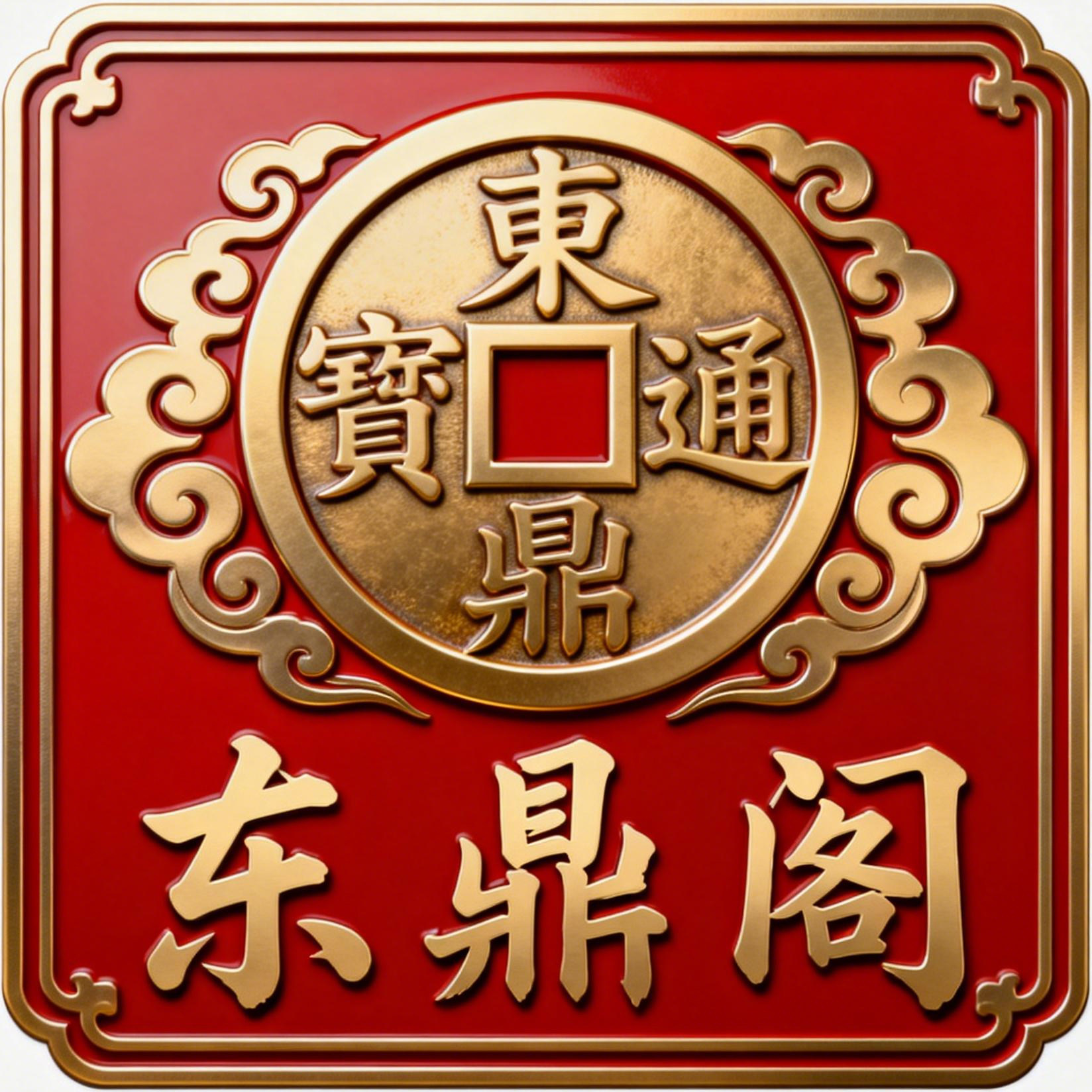东鼎阁真品古钱币收藏的LOGO