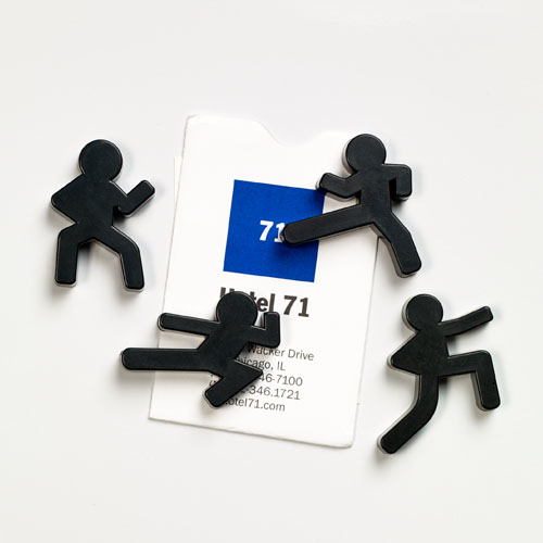 Japanese Black Shadow Ninja Kung Fu Martial Arts Magnet Suit Magnet Fridge Stick Decoration Magnetic Sticker Whiteboard Stationery Accessories