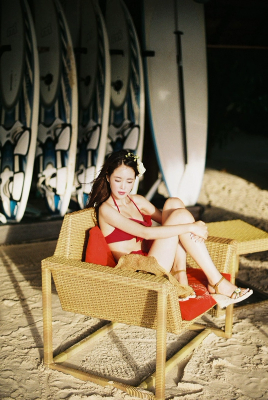Yuehua Áo tắm Hàn Quốc Vòng thép mới tập hợp bikini đỏ xù - Bikinis