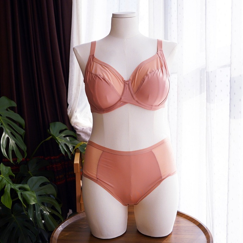 75-95Defghi European and American Style Soft Mesh Comfortable Plus Size Bra, Minimizing Effect, Large Cup Size, Underwire, Breathable