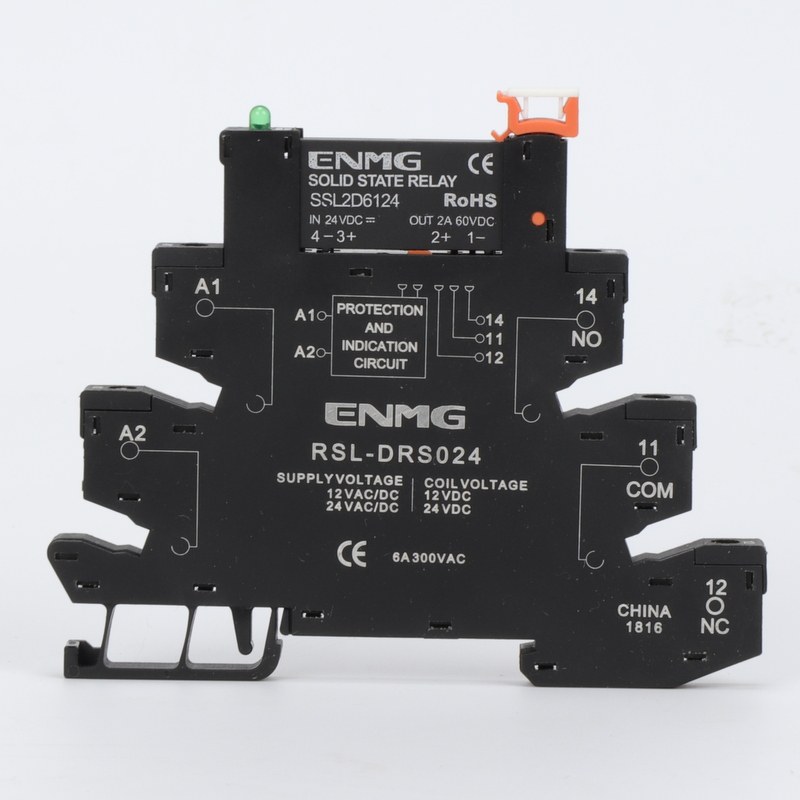 Slice Type 6 2mm PLC Interface Solid State Relay Module Screw Wiring RSL-DRS024 2A