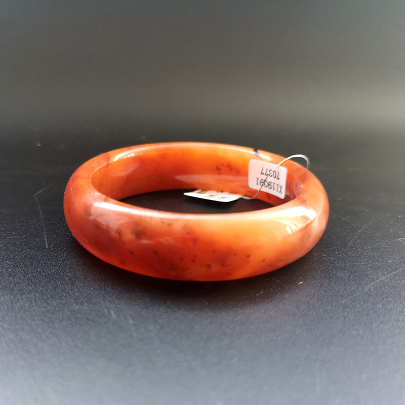 Xinjiang Golden Silk Jade Bracelet Quartzite Jade Young Lady Wangfu Alice Candy Color A Goods Live With Certificate