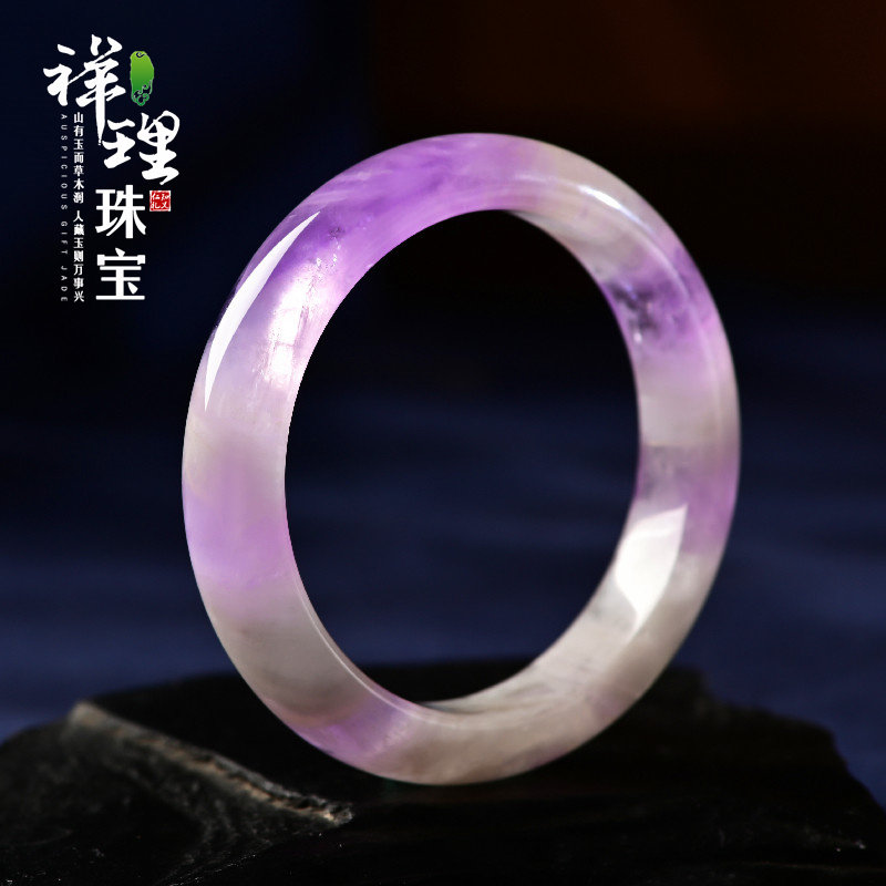 Brazil's natural purple crystal bracelet purple bracelet fluttering purple bracelet for lady's bracelet live selection