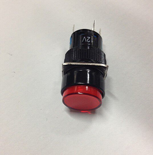 (Shanghai real body shop) button switch A16 with lamp with lock open pore 16mm red yellow green 24V 220V-Taobao