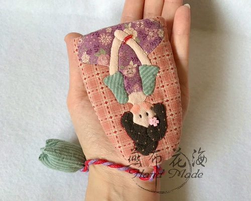 Ключница, сумка через плечо, ткань, мультяшный ретро пластырь