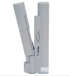 Owl WYSK-40 with Scale Light Source Reading Microscope Handheld 40X Folding Microscope WYSK-100X