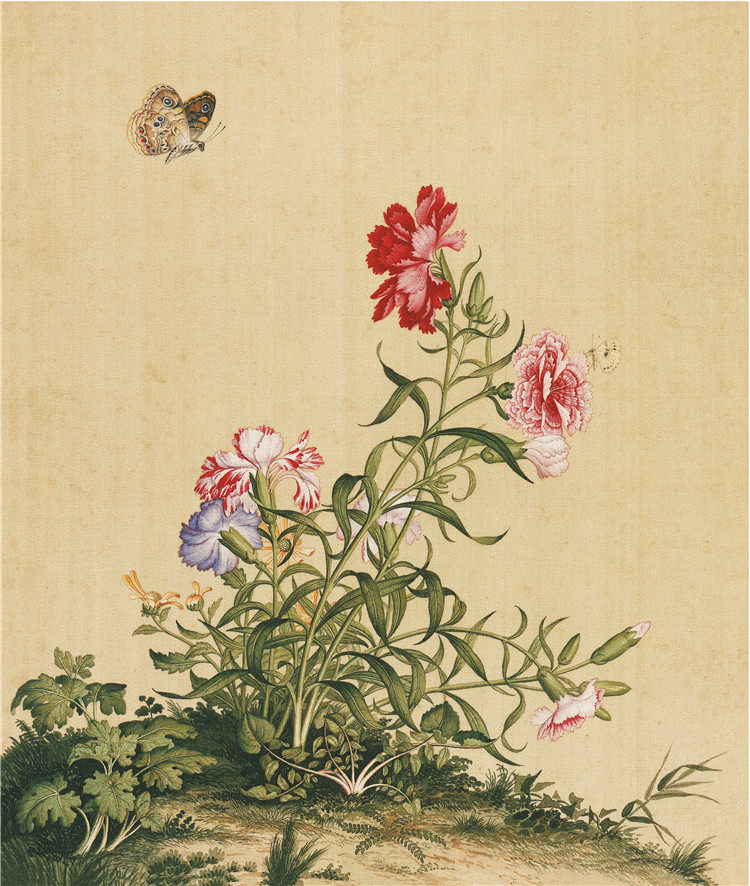 郎世宁高清微喷画宫廷国画复古怀旧艺术挂画玄关客厅装饰-Taobao-Tmall