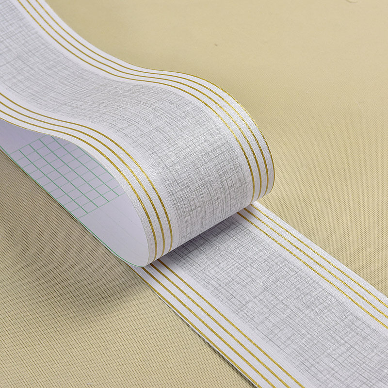 Self-adhesive waist line sticker waterproof skirting pvc wall sticker bedroom living room toilet wall skirt decoration Chinese style window sill-Taobao