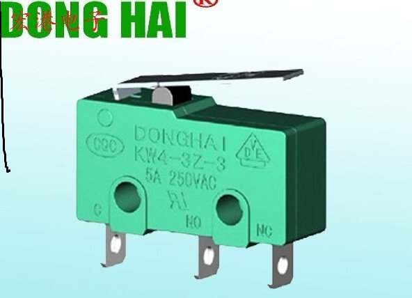 KW4-3Z-3 straight shank microswitch small limit switch 250V 5A (with UL VDE certificate)