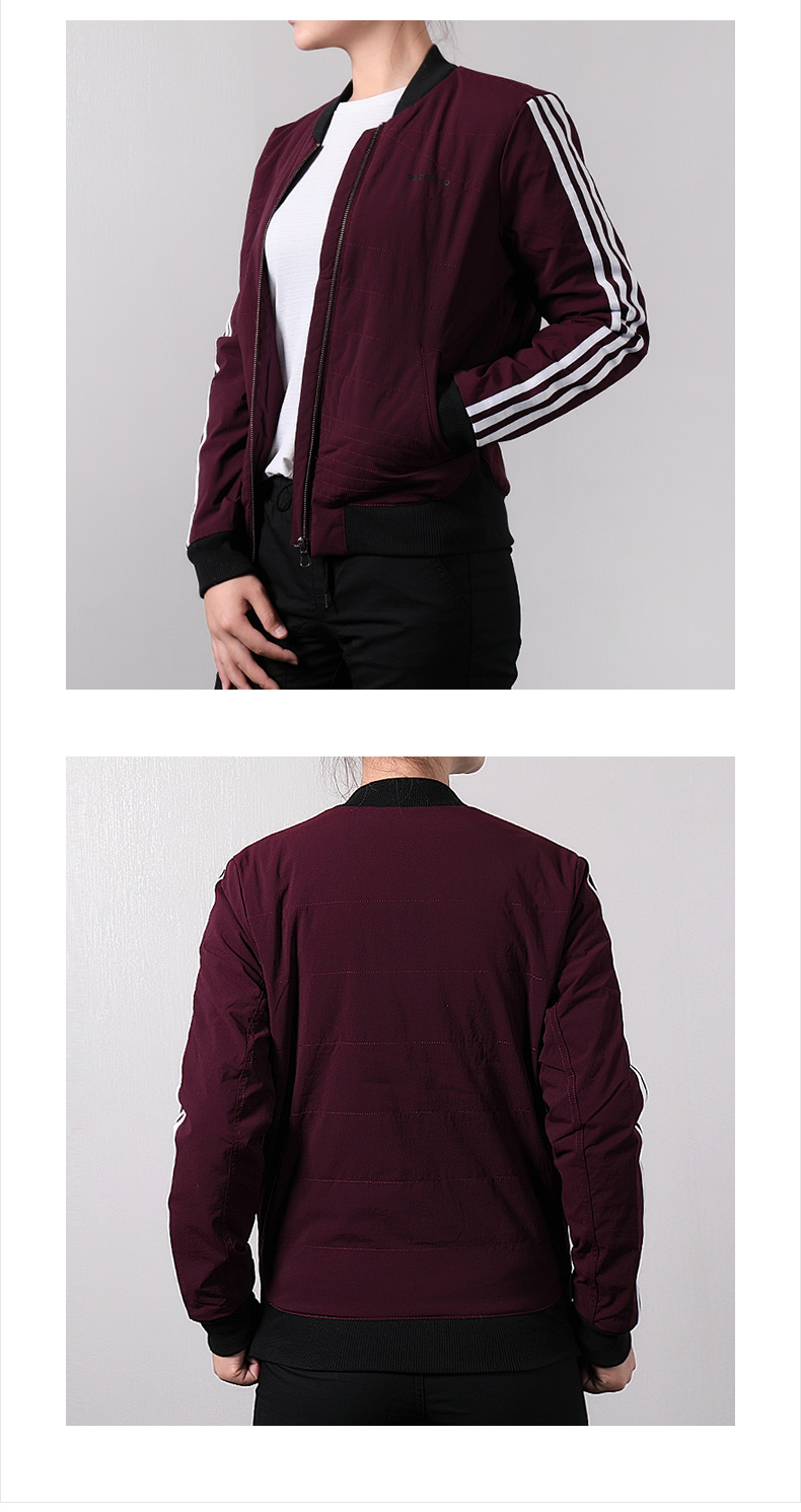 Adidas Adidas Neo nữ 2018 mùa thu mới áo khoác thể thao đồng phục bóng chày quần áo cotton ấm DM4439 áo phao hàng hiệu