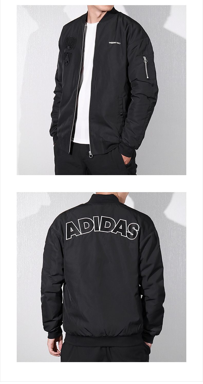 Adidas Neo nam 2019 hè mới áo khoác thể thao ấm áp áo khoác cotton chống gió DM4208 - Quần áo độn bông thể thao áo khoác lông vũ adidas