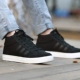 Giày thể thao nam Adidas 2018 mùa đông màu đen chiến binh NEO sneakers cao để giúp giày giữ ấm giày thông thường BB7207