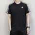 Adidas Adidas Men 2019 Mới thể thao hàng đầu thoáng khí tay áo ngắn cổ tròn một nửa áo thun tay áo S98716 áo khoác nỉ lining nam Áo khoác thể thao / áo khoác
