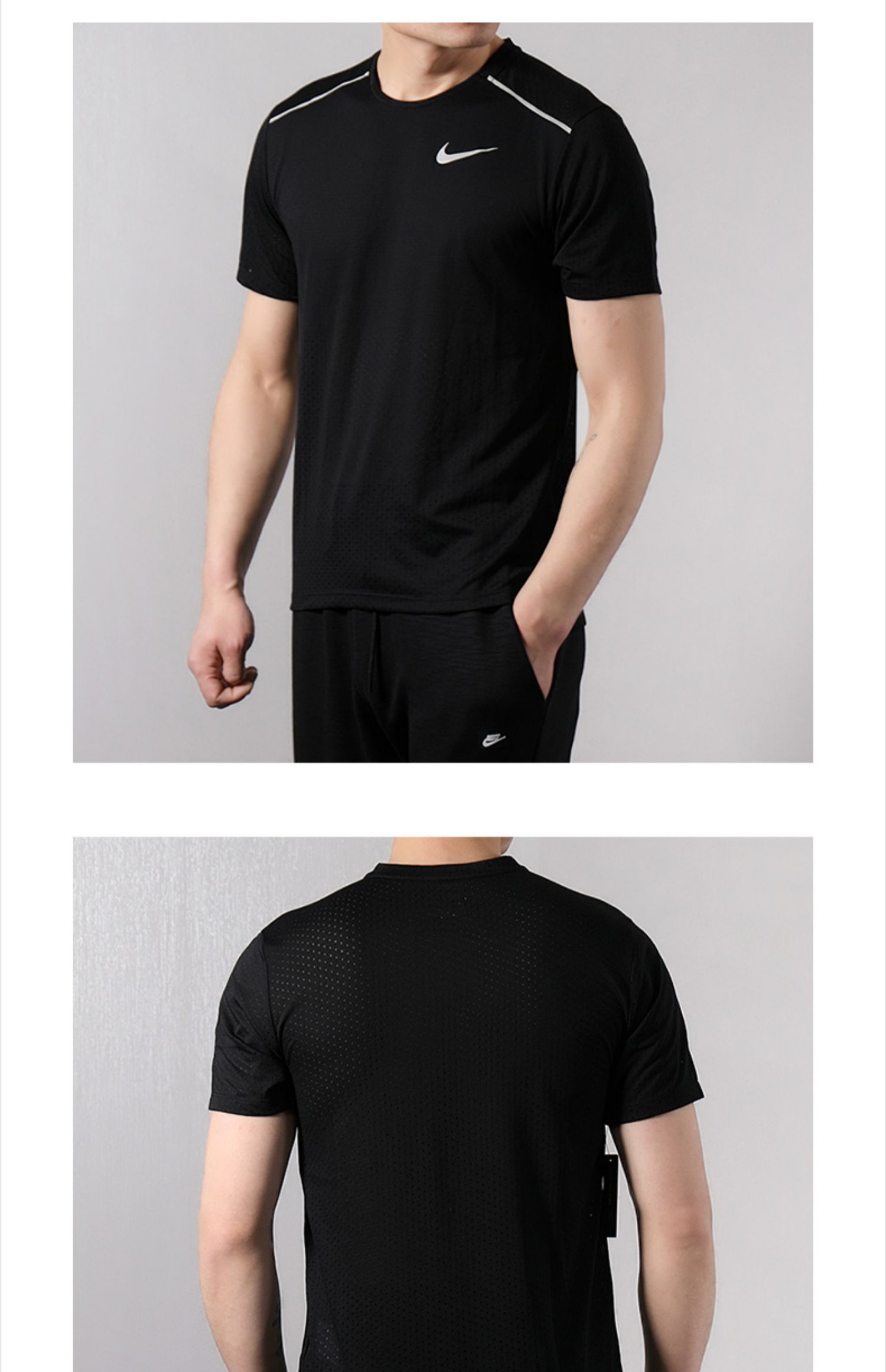 Nike Nike Short Short Men 2019 Summer Dri-Fit Technology Thể thao Nửa tay áo Nhanh khô thoáng khí Áo thun nam chính hãng - Áo phông thể thao tank top nam