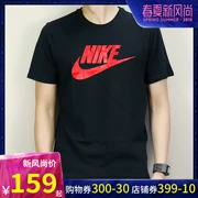 NIKE Nike tay áo ngắn nam 2019 xuân mới size lớn thể thao nam nửa tay áo dệt kim cổ tròn - Áo phông thể thao