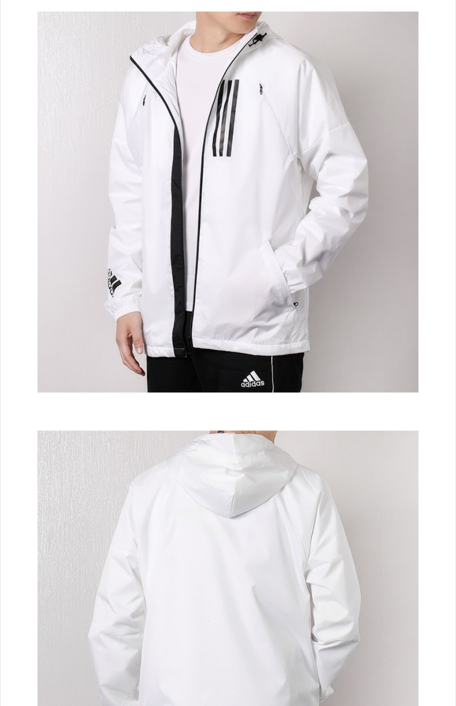 Áo khoác thể thao nam Adidas mùa hè 2019 mùa hè mới thể thao áo khoác trùm đầu áo khoác gió DZ0054 - Áo khoác thể thao / áo khoác áo khoác gió thể thao nam
