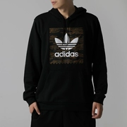 Adidas clover nam 2018 mùa thu mới thể thao áo len trùm đầu đan áo thun DH3919