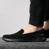 Skechers Giày Skechers giày da lộn đế bằng mới, giày đế mềm đế mềm 15363 Dép / giày thường