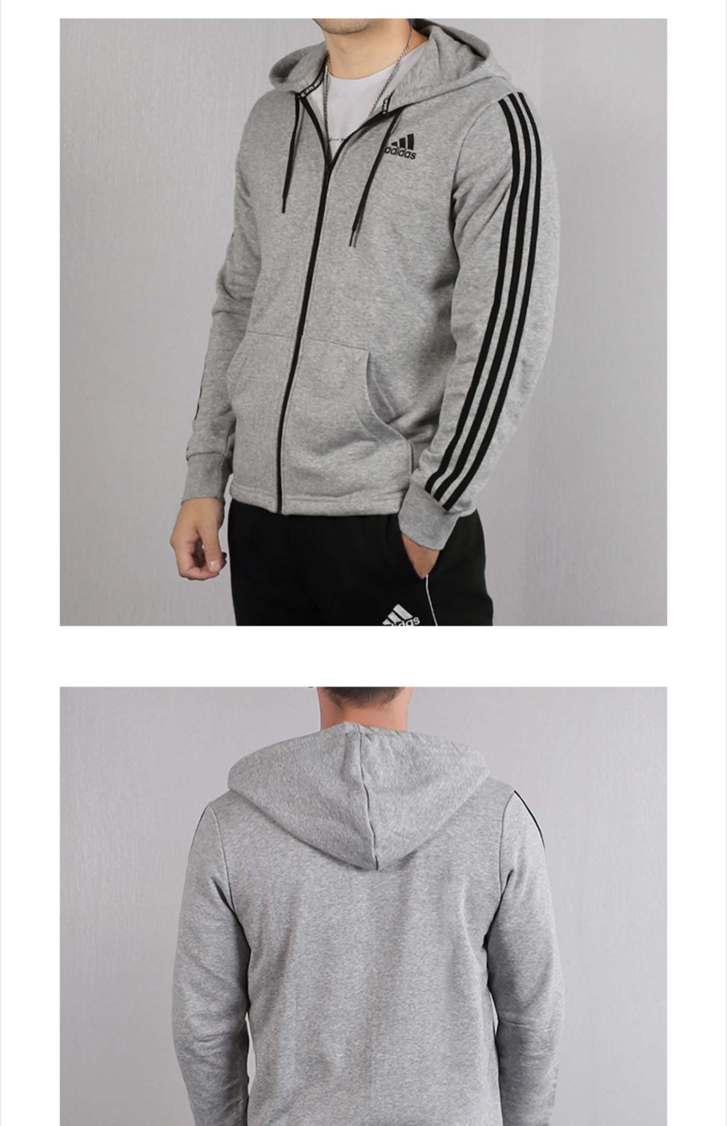Áo khoác Adidas Adidas nam 2019 mùa thu mới thể thao áo khoác dệt kim trùm đầu DQ1454 - Áo khoác thể thao / áo khoác áo khoác thể thao nam adidas