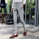 Phong cách mới của nam giới kinh doanh quần âu màu trơn thường xuyên Quần skinny loại không thời trang chống nhăn quần - Quần