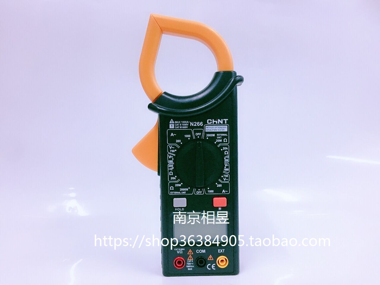 Positive Thai Digital Pincer Form Gauge with electric meter N266 Universal Meter Test Current Meter with a baton-fit battery
