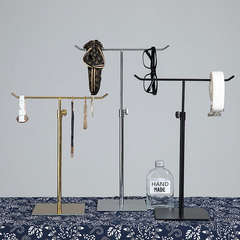 Silk scarf necklace display shelf decoration props storage display jewelry ring props accessories T-shaped