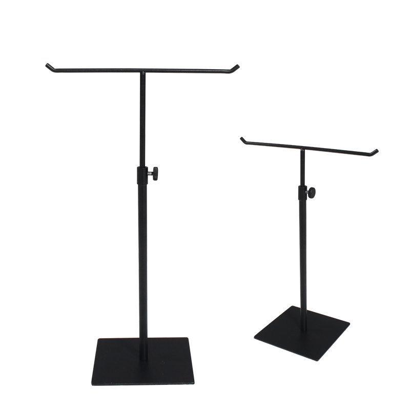 Black silk scarf rack horn type T shelf accessories frame bag exhibition rack scarf for display props Ornament Show-Taobao